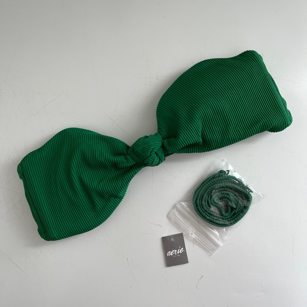 Aerie Green Women's Bandeau Bikini Top